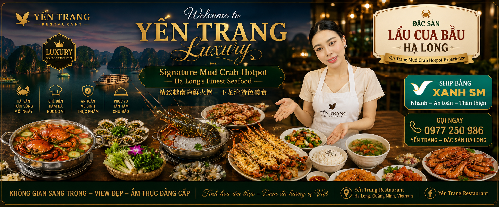 NHÀ HÀNG YẾN TRANG — Lẩu cua bầu · Món đồng quê · Cá chình · Ba ba · Chép giòn